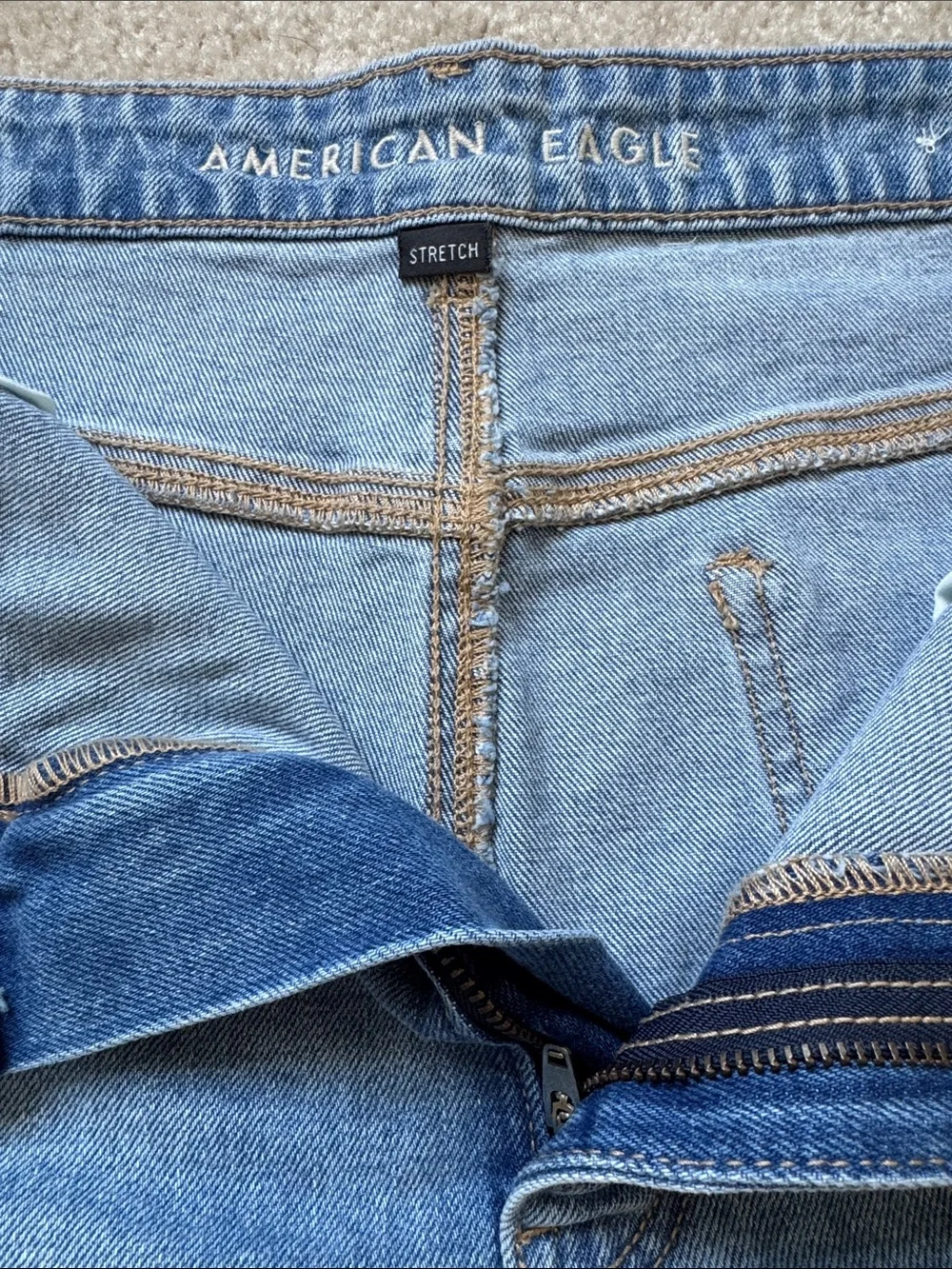 American Eagle Highest Rise Baggy Denim Shorts